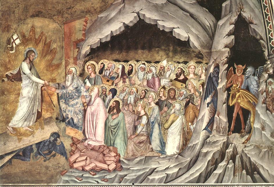 А. Бонаиути да Фиренце, «Христос выводит праведников из ада». Фреска в церкви Санта-Мария-Новелла, Флоренция