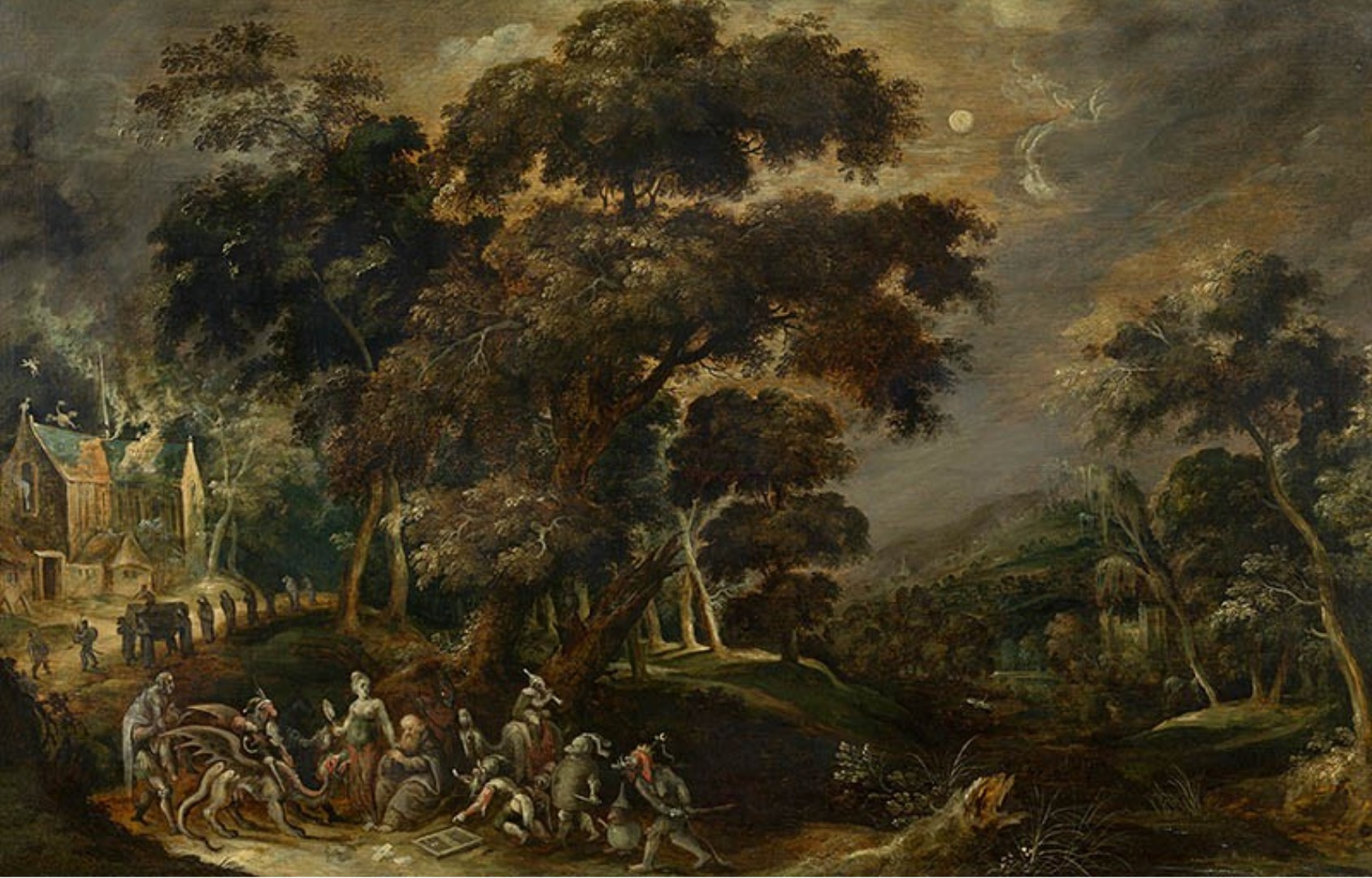 Керстиан де Кёнинк, «Пейзаж с искушением Антония Великого в Египте»