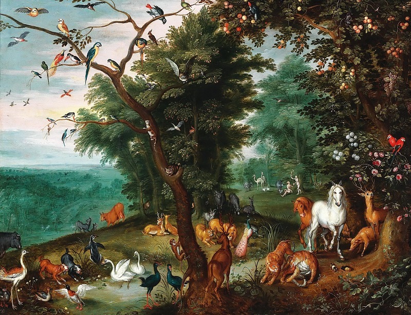 Ян Брейгель Старший «Адам и Ева в Эдемском саду»