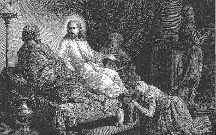 Александр Бида «Женщина омывает ноги Иисуса»