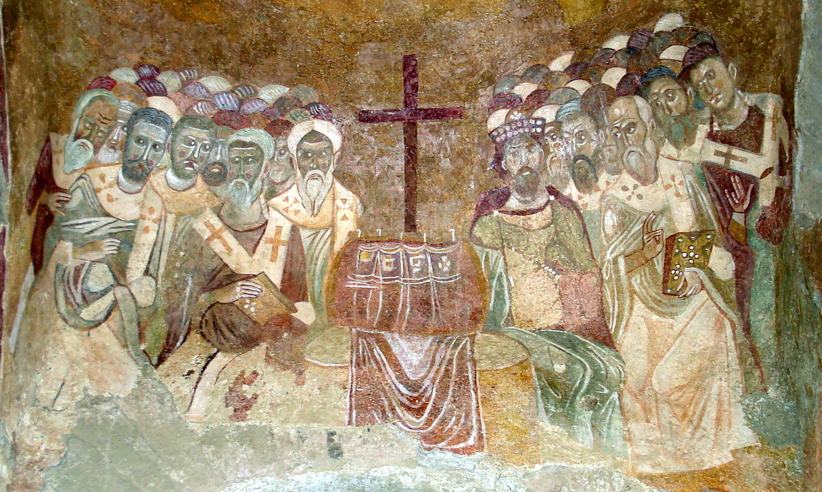 Никейский собор. Фреска в церкви Николая Мирликийского