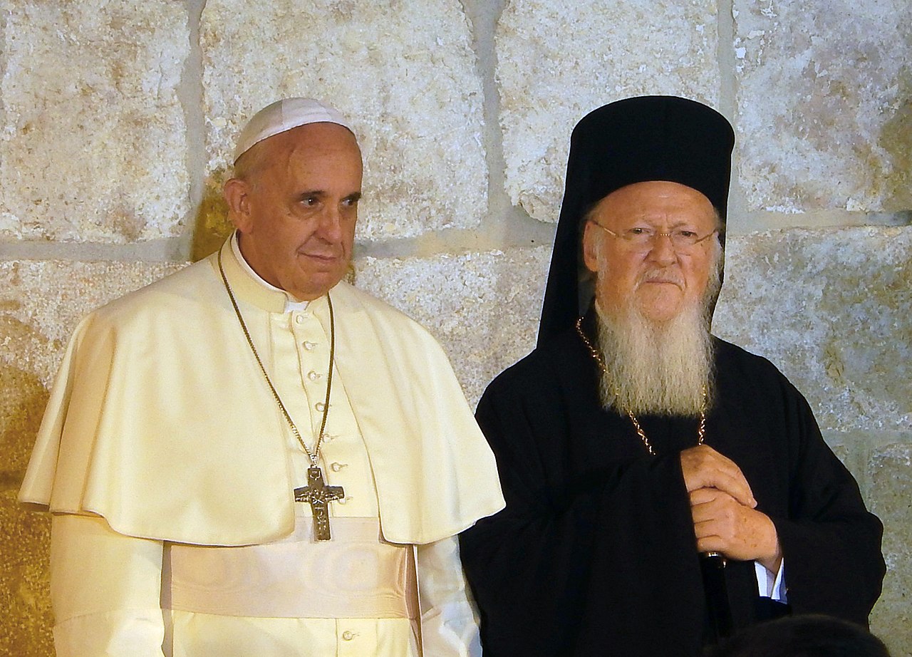 Папа Римский Франциск и Патриарх Константинопольский Варфоломей