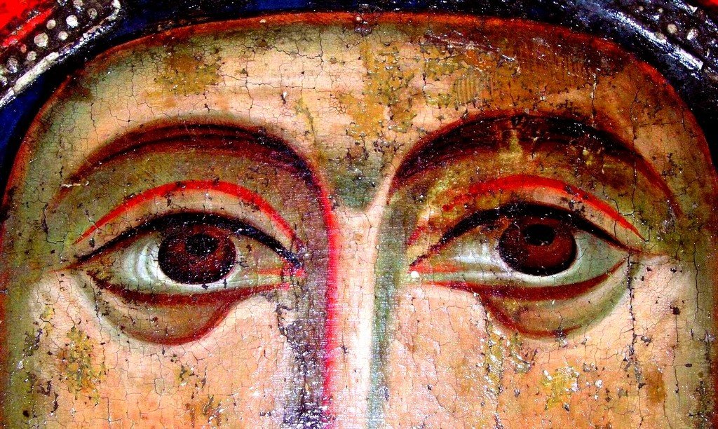 Святая Великомученица Марина Антиохийская. Икона. Кипр, XIII век. Фрагмент