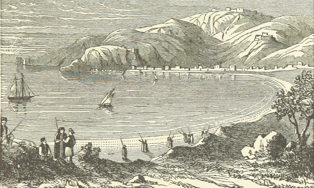 Остров Патмос. Фрагмент из гравюры 19 в., Британская библиотека