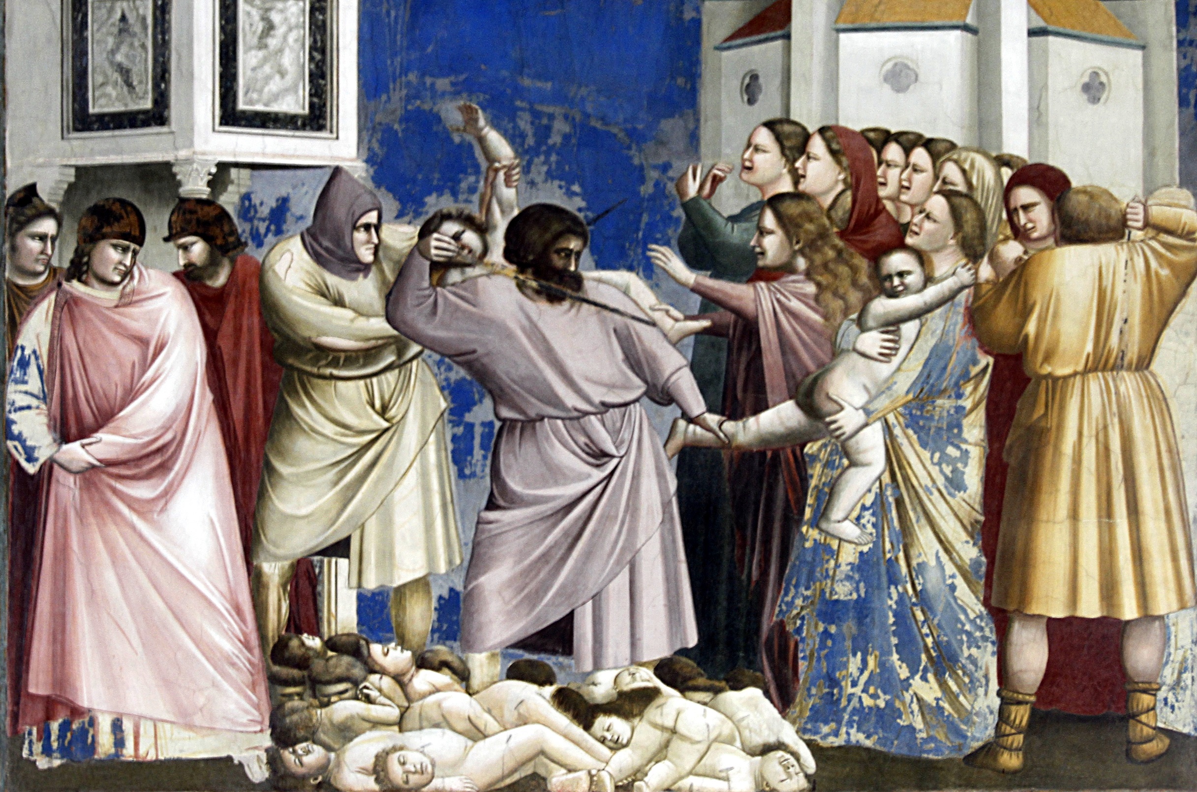 «Избиение младенцев» Фреска Джотто. Капелла Скровеньи (ок. 1305 г.)