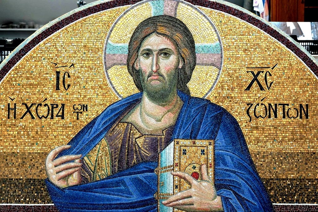 Христос Пантократор. Современная церковная мозаика