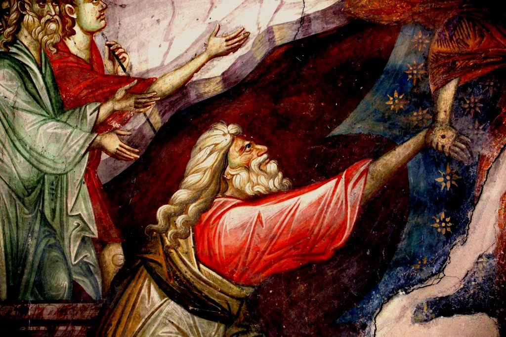 Сошествие во ад (Воскресение Христово). Фреска монастыря Грачаница, Косово, Сербия. Около 1320 г.