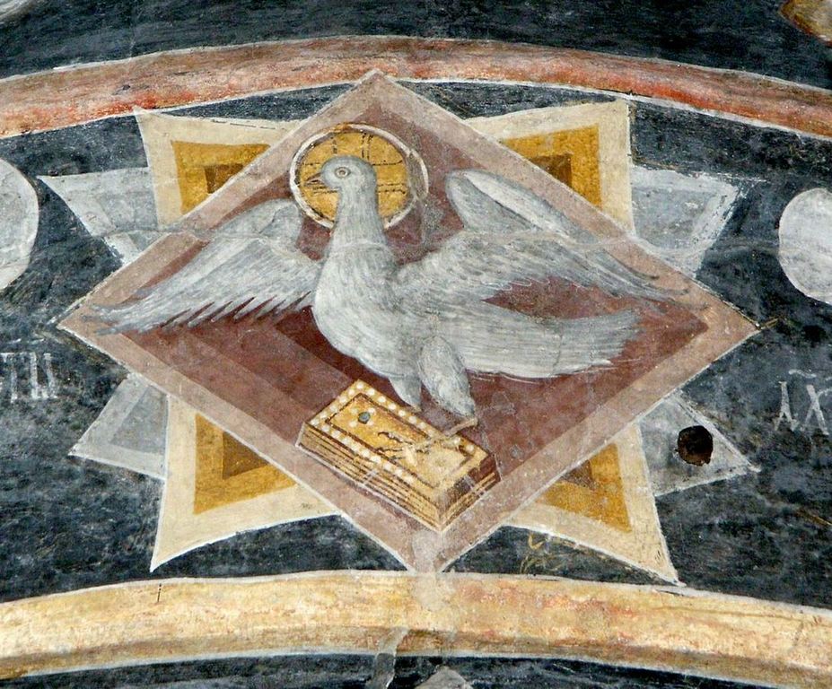 Святой Дух. Фреска монастыря Бистрица, Румыния