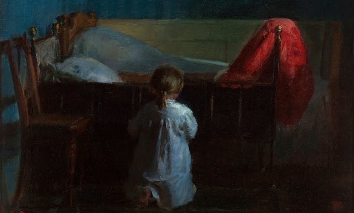 Anna Ancher «Evening prayers» (1888)