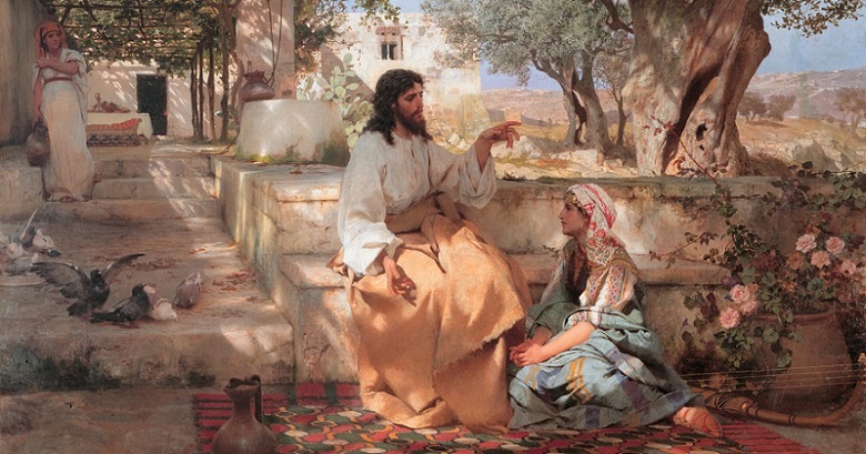Генрих Семирадский «Христос в доме Марфы и Марии»