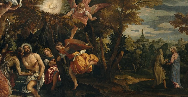 Паоло Веронезе «Крещение и искушение Христа» (1582)