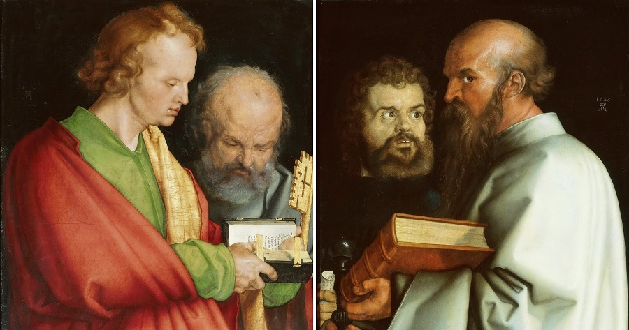 Альбрехт Дюрер «Четыре апостола – Иоанн Богослов и Петр, Марк и Павел» (1526)