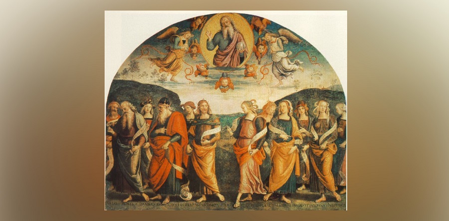 Пьетро Перуджино «Аллегория Всемогущества с пророками и сивиллами» (1500 г.)