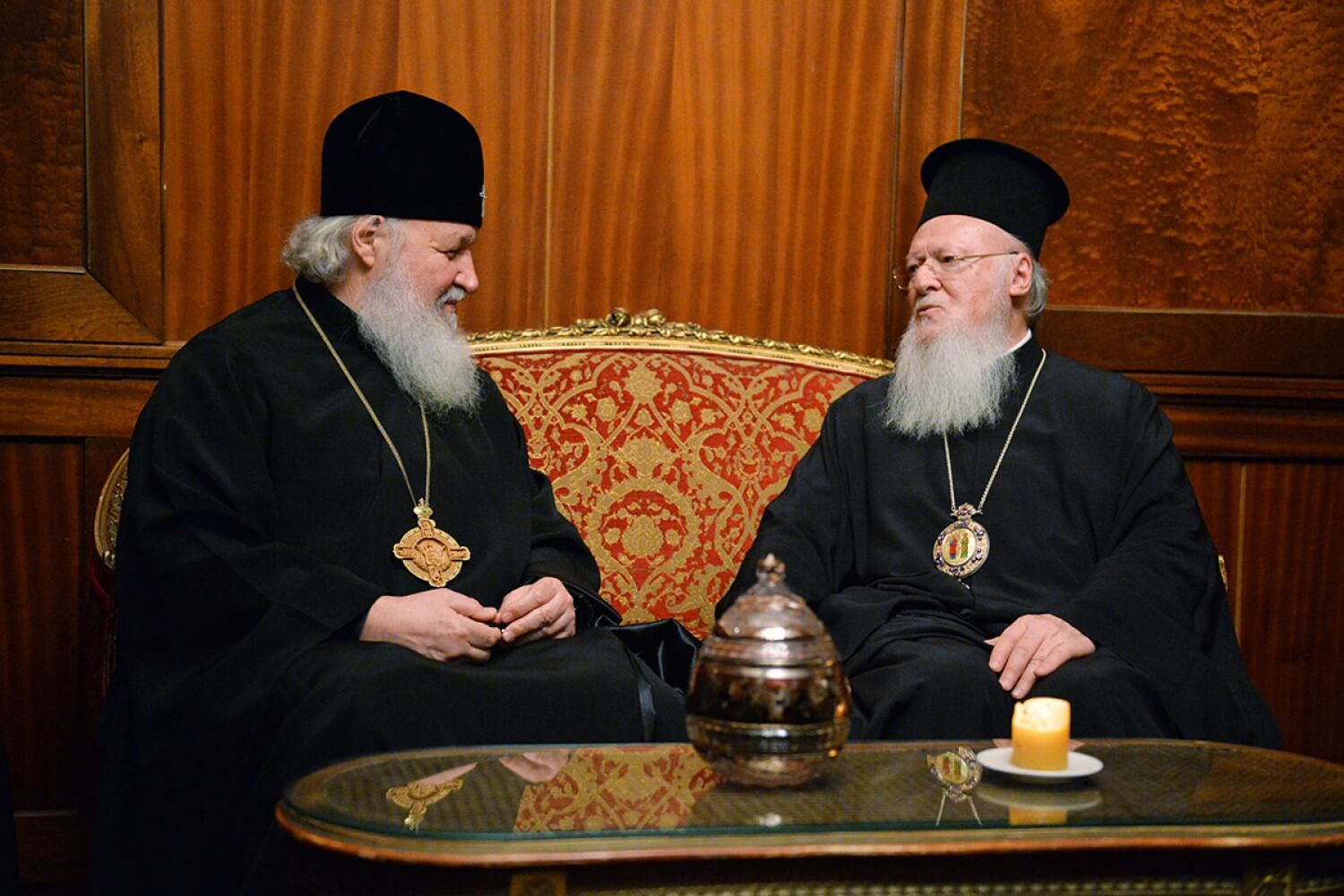 Одна из предыдущих встреч Патриарха Варфоломея и Патриарха Кирилла