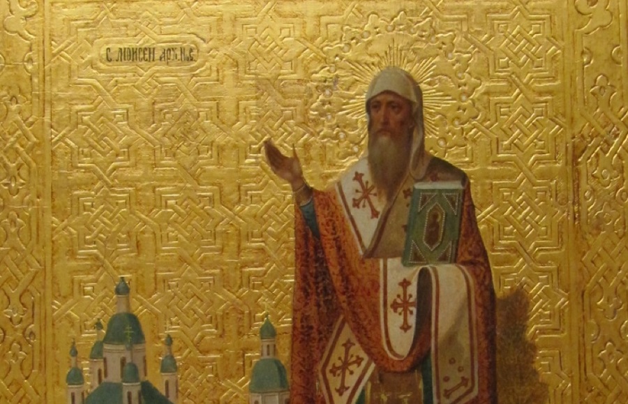 Святитель Моисей, архиепископ Новгородский. Икона XIX века