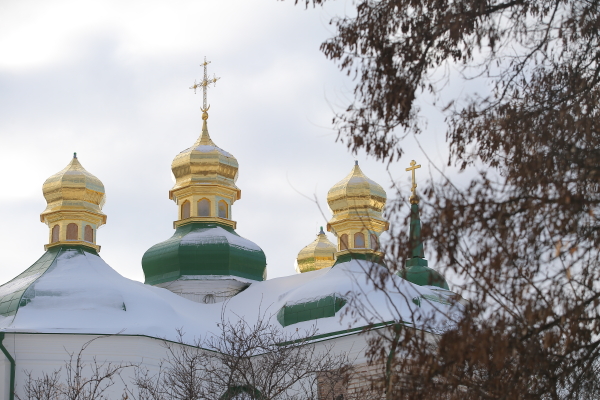 Церковь Спаса на Берестове в Киеве. Находится в юрисдикции 